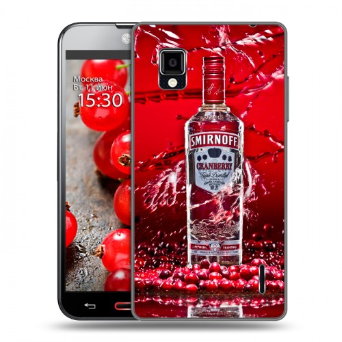 Дизайнерский пластиковый чехол для LG Optimus G Smirnoff