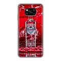 Дизайнерский силиконовый с усиленными углами чехол для Xiaomi Poco X3 Smirnoff