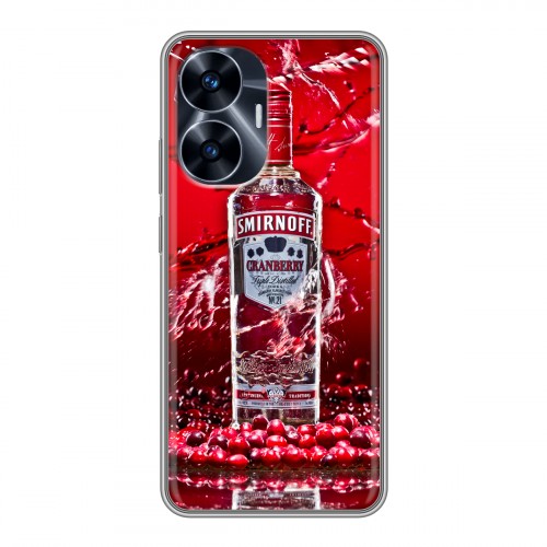 Дизайнерский силиконовый с усиленными углами чехол для Realme C55 Smirnoff