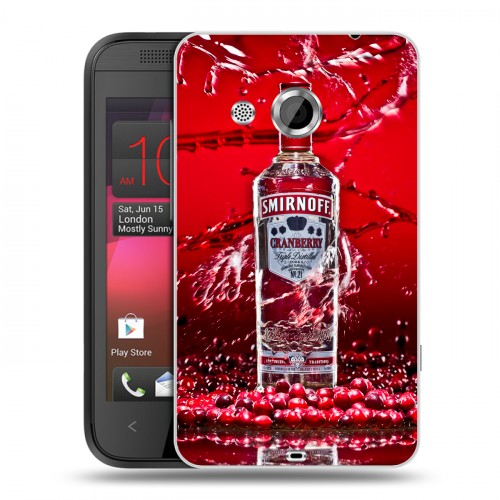 Дизайнерский пластиковый чехол для HTC Desire 200 Smirnoff