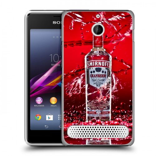 Дизайнерский силиконовый чехол для Sony Xperia E1 Smirnoff