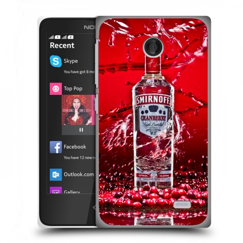 Дизайнерский пластиковый чехол для Nokia X Smirnoff