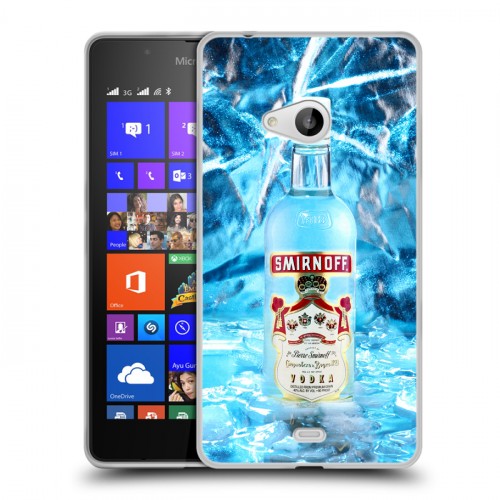 Дизайнерский пластиковый чехол для Microsoft Lumia 540 Smirnoff