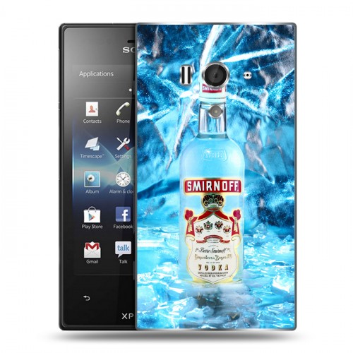 Дизайнерский пластиковый чехол для Sony Xperia acro S Smirnoff