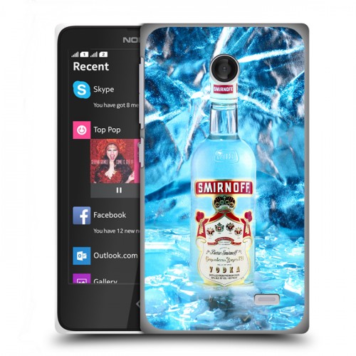 Дизайнерский пластиковый чехол для Nokia X Smirnoff