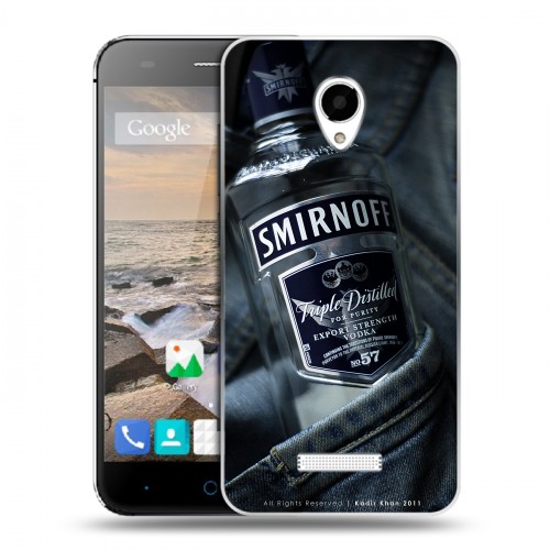 Дизайнерский силиконовый чехол для Micromax Canvas Spark Smirnoff