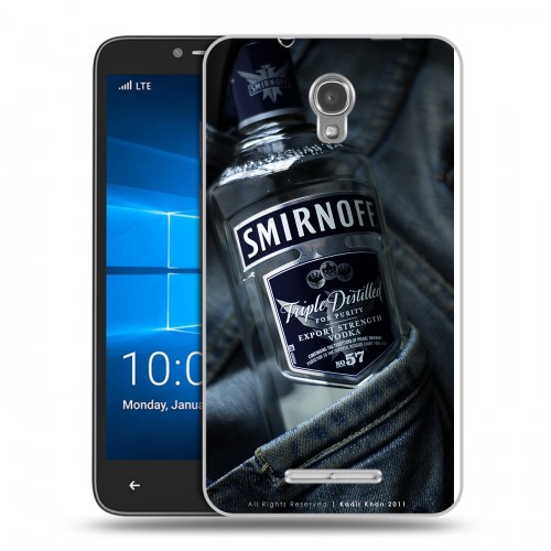 Дизайнерский пластиковый чехол для Alcatel OneTouch Pixi First Smirnoff