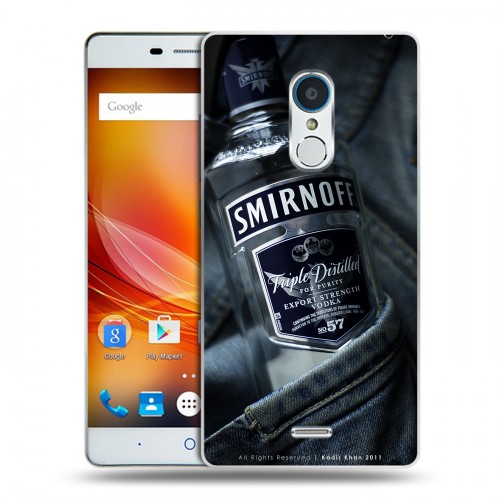 Дизайнерский пластиковый чехол для ZTE Blade X9 Smirnoff