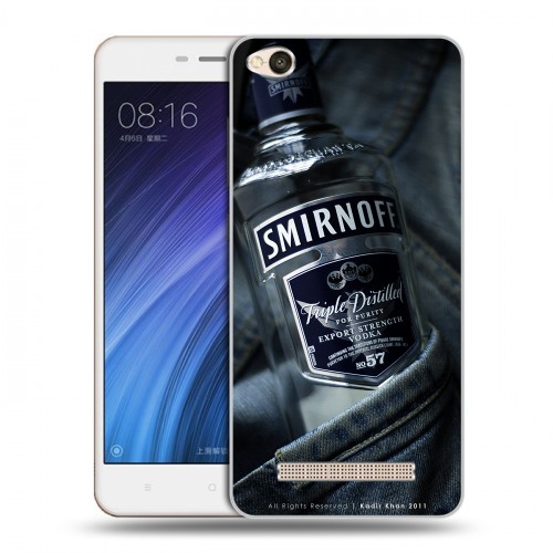 Дизайнерский силиконовый чехол для Xiaomi RedMi 4A Smirnoff