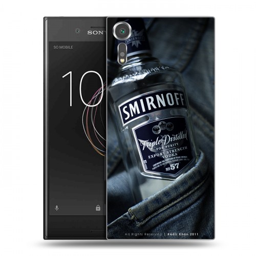 Дизайнерский пластиковый чехол для Sony Xperia XZs Smirnoff