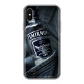 Дизайнерский силиконовый чехол для Iphone x10 Smirnoff