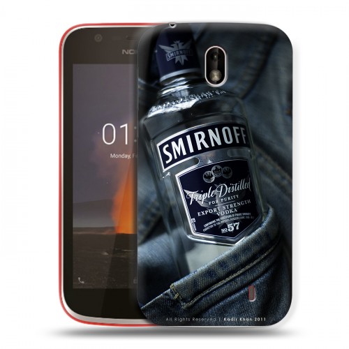 Дизайнерский пластиковый чехол для Nokia 1 Smirnoff