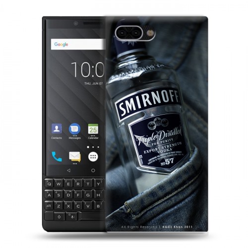 Дизайнерский пластиковый чехол для BlackBerry KEY2 Smirnoff