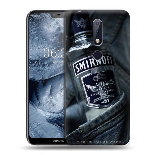 Дизайнерский силиконовый чехол для Nokia 6.1 Plus Smirnoff