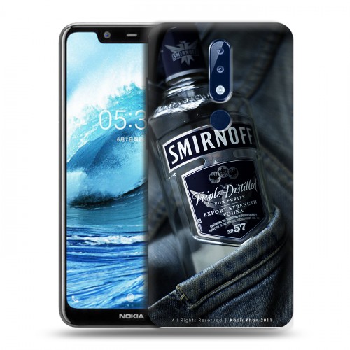 Дизайнерский силиконовый чехол для Nokia 5.1 Plus Smirnoff