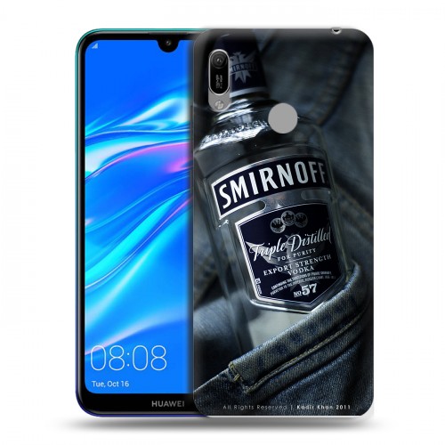 Дизайнерский пластиковый чехол для Huawei Y6 (2019) Smirnoff