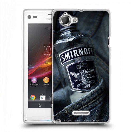 Дизайнерский пластиковый чехол для Sony Xperia L Smirnoff