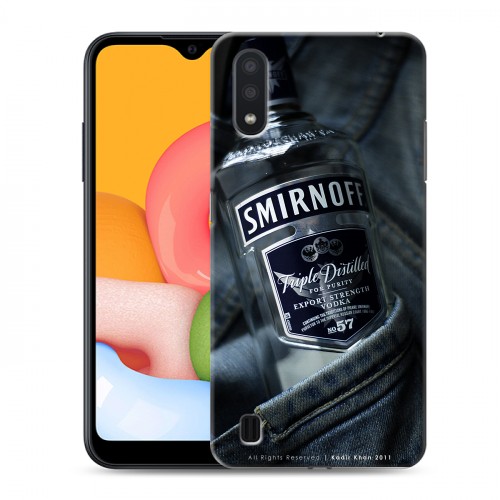 Дизайнерский силиконовый чехол для Samsung Galaxy M01 Smirnoff