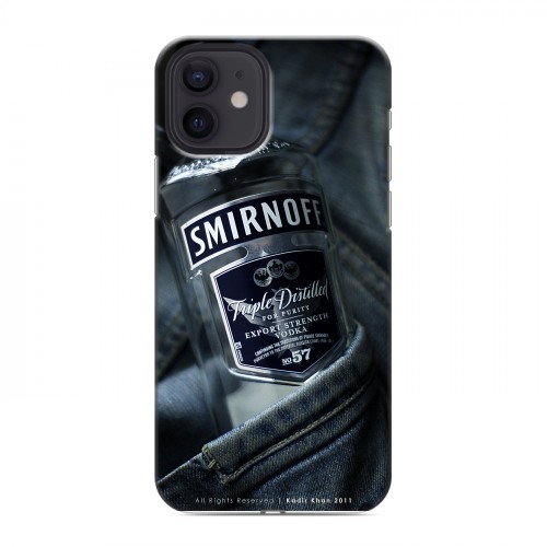 Дизайнерский силиконовый чехол для Iphone 12 Smirnoff