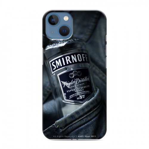 Дизайнерский силиконовый чехол для Iphone 13 Smirnoff