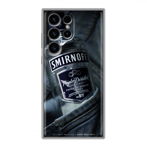 Дизайнерский пластиковый чехол для Samsung Galaxy S24 Ultra Smirnoff