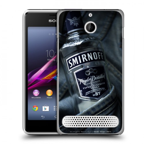 Дизайнерский силиконовый чехол для Sony Xperia E1 Smirnoff