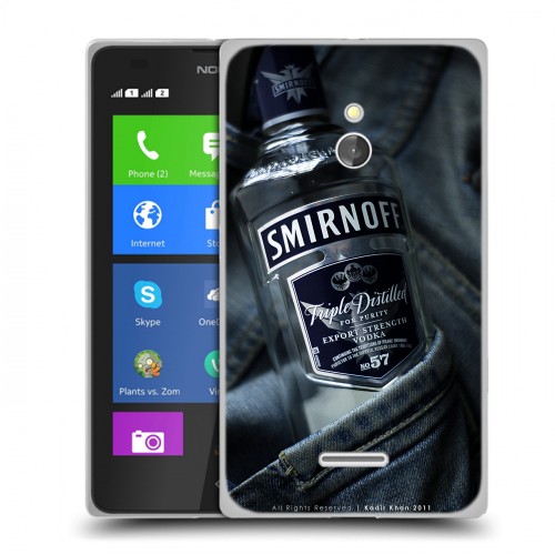 Дизайнерский силиконовый чехол для Nokia XL Smirnoff