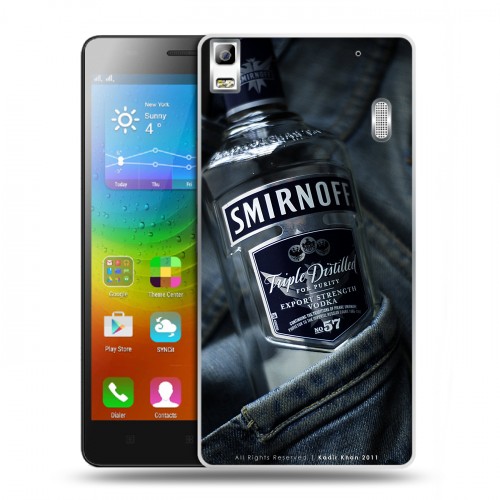 Дизайнерский пластиковый чехол для Lenovo A7000 Smirnoff