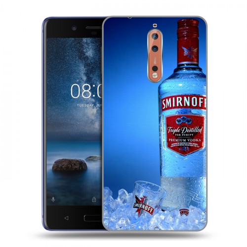 Дизайнерский пластиковый чехол для Nokia 8 Smirnoff