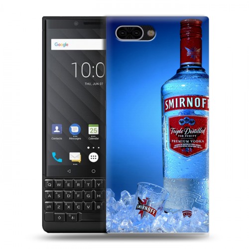 Дизайнерский пластиковый чехол для BlackBerry KEY2 Smirnoff