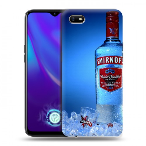 Дизайнерский силиконовый с усиленными углами чехол для OPPO A1k Smirnoff