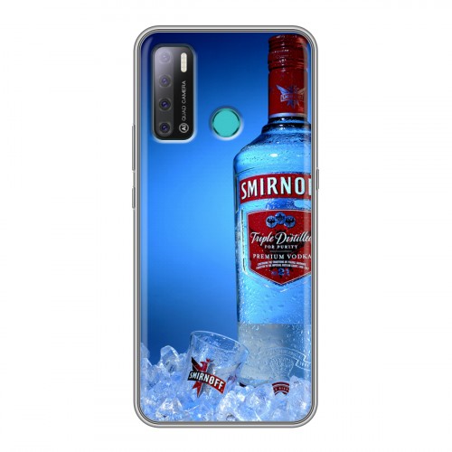 Дизайнерский силиконовый с усиленными углами чехол для Tecno Pouvoir 4 Smirnoff