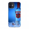 Дизайнерский силиконовый с усиленными углами чехол для Iphone 12 Mini Smirnoff