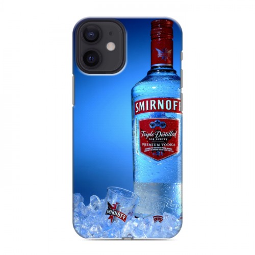 Дизайнерский силиконовый с усиленными углами чехол для Iphone 12 Mini Smirnoff