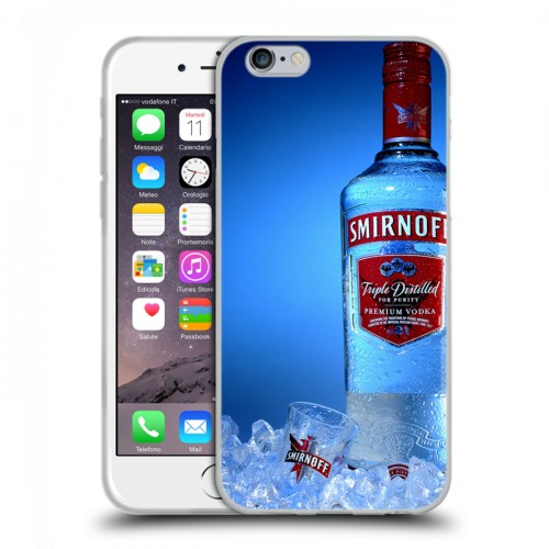 Дизайнерский пластиковый чехол для Iphone 6/6s Smirnoff