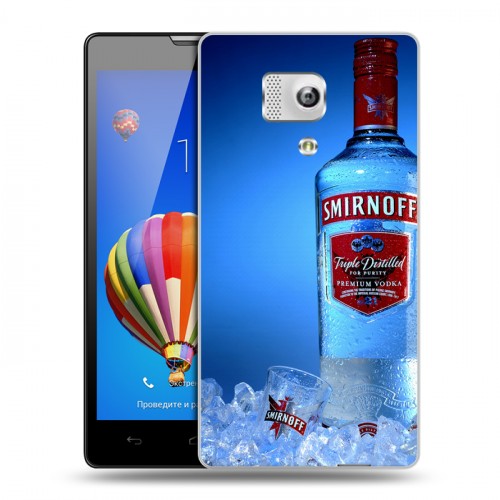 Дизайнерский силиконовый чехол для Huawei Honor 3 Smirnoff