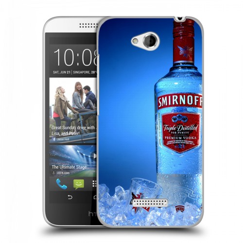 Дизайнерский пластиковый чехол для HTC Desire 616 Smirnoff