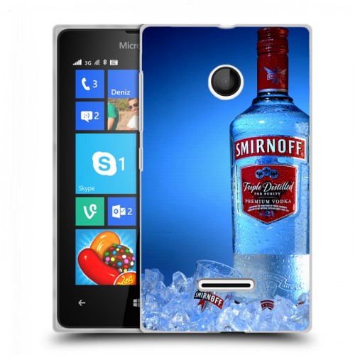 Дизайнерский пластиковый чехол для Microsoft Lumia 435 Smirnoff