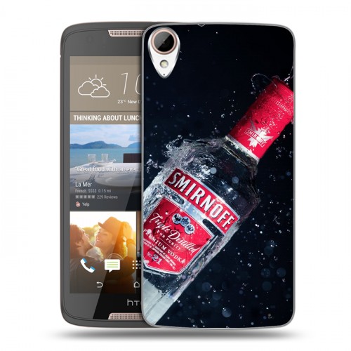 Дизайнерский пластиковый чехол для HTC Desire 828 Smirnoff