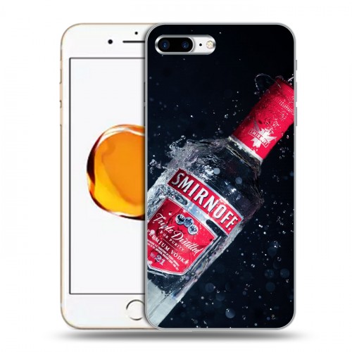 Дизайнерский пластиковый чехол для Iphone 7 Plus / 8 Plus Smirnoff