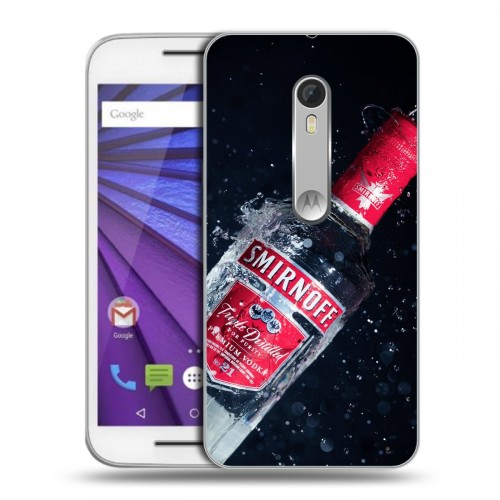 Дизайнерский пластиковый чехол для Lenovo Moto G Smirnoff