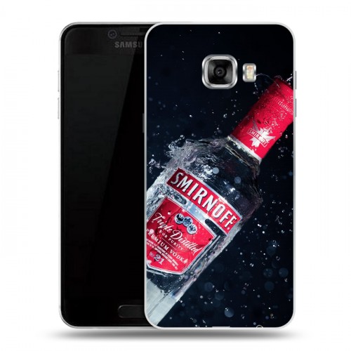 Дизайнерский пластиковый чехол для Samsung Galaxy C5 Smirnoff