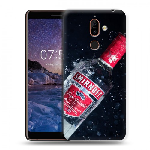 Дизайнерский пластиковый чехол для Nokia 7 Plus Smirnoff