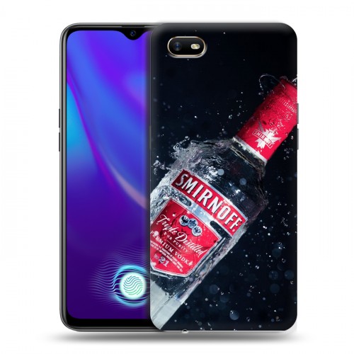 Дизайнерский силиконовый с усиленными углами чехол для OPPO A1k Smirnoff