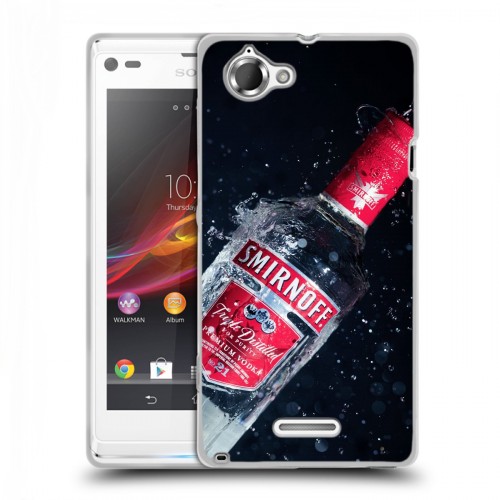 Дизайнерский пластиковый чехол для Sony Xperia L Smirnoff