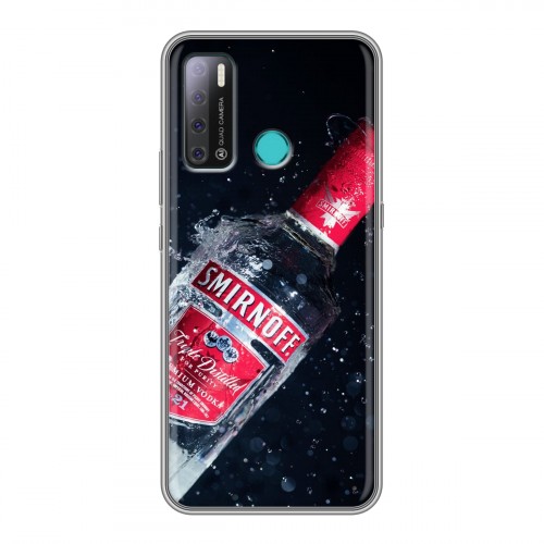 Дизайнерский силиконовый с усиленными углами чехол для Tecno Pouvoir 4 Smirnoff