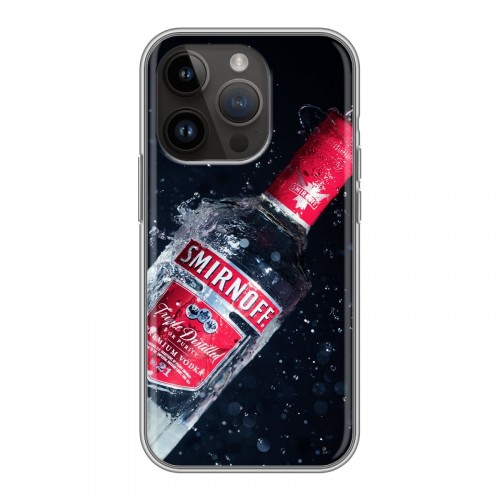 Дизайнерский силиконовый чехол для Iphone 14 Pro Smirnoff