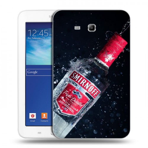 Дизайнерский силиконовый чехол для Samsung Galaxy Tab 3 Lite Smirnoff