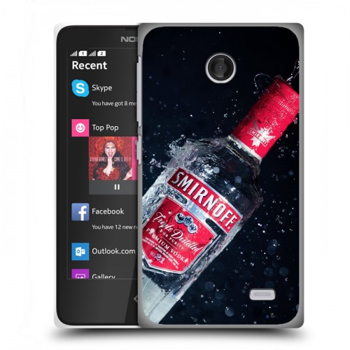 Дизайнерский пластиковый чехол для Nokia X Smirnoff