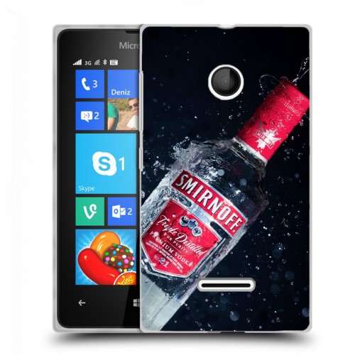 Дизайнерский пластиковый чехол для Microsoft Lumia 435 Smirnoff